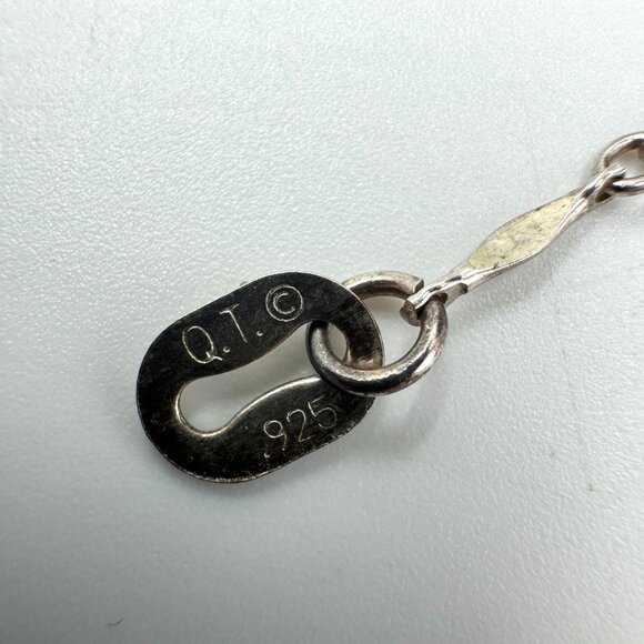 Vtg 18" Freshwater Pearl Necklace Sterling 925 w/Pearl Daisy & Turquoise Pendant - Picture 14 of 16